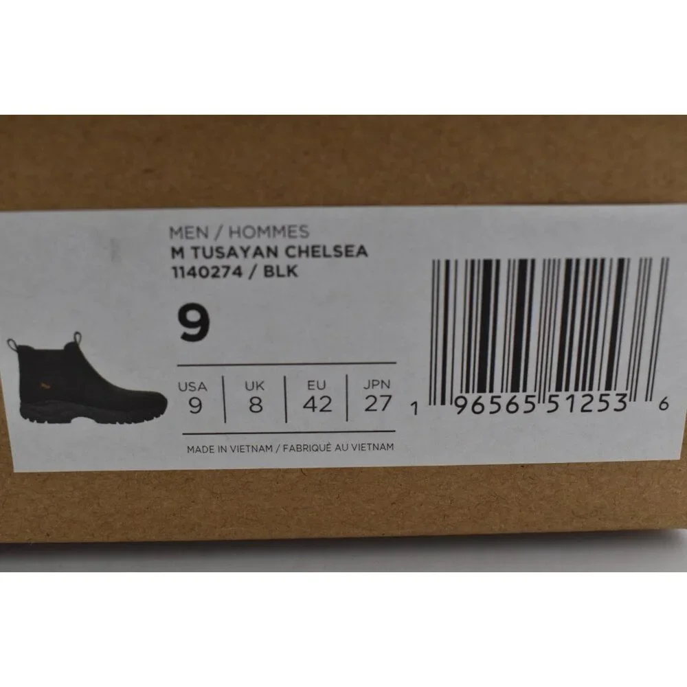 Teva‎ Mens Size 9 Tusayan Black leather Pull On Water Resistant Chelsea Boots